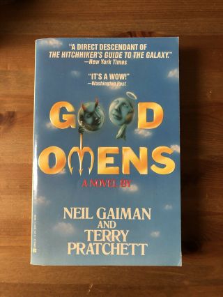 Good Omens By Terry Pratchett & Neil Gaiman Signed By Pratchett