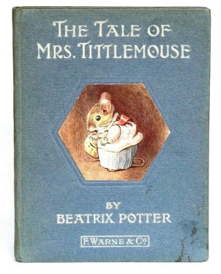 The Tale Of Mrs Tittlemouse 1910 1st Edition Beatrix Potter Peter Rabbit Vg
