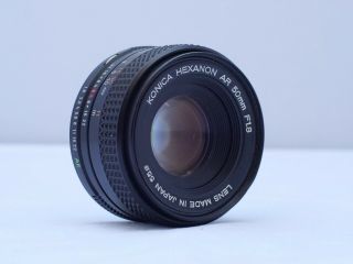 Konica Hexanon Ar 50mm F/1.  8 Vintage Slr Lens
