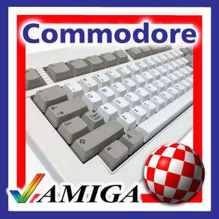 Commodore Amiga 2000; A3000; A4000 Keyboard Replacement Key Caps With White Pegs