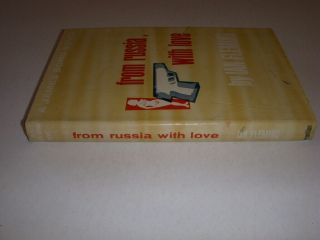 FROM RUSSIA WITH LOVE by IAN FLEMING,  JAMES BOND 007 NOVEL,  MACMILLAN PUB,  HB/DJ 3