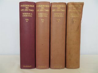 Marlborough: His Life And Times By Winston Churchill - Vols I To Iv - All 1st Ed