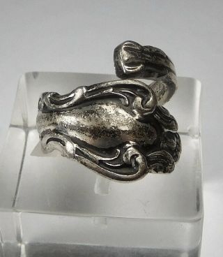 Vintage Reed & Barton Spanish Baroque Sterling Silver Spoon Ring - Size 5.  5