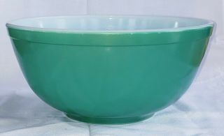 Vintage Pyrex Glass Primary Colors Green Mixing Bowl 403 A - 21 / 8 - 1/2