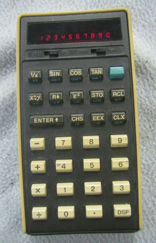 Vintage Hewlett Packard Hp 21 Scientific Calculator With Charger And Case