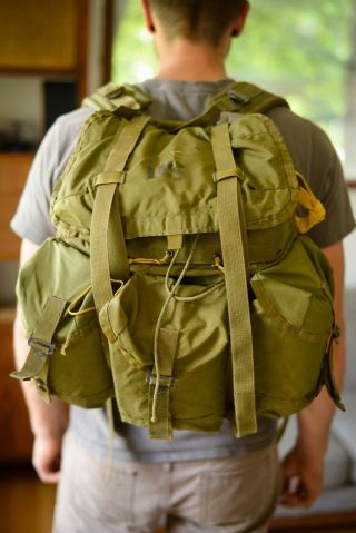 Us Army Vintage Usmc Combat Field Pack Lc2 Rucksack Backpack No Frame Medium