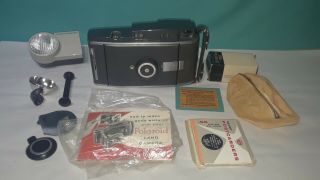 Polaroid 110a Camera Rodenstock - Ysarex 1:4.  7 F=127mm And Accessories