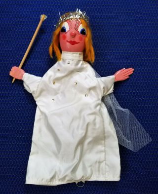 Vintage Handmade Fairy Princess Puppet Professional Made Godmother