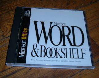 Microsoft Word 6.  0 & Bookshelf 1994 Cd - Rom For Windows 3.  1