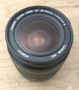 Vintage Canon Zoom Ef 28 - 80mm 1:3.  5 - 5.  6 Ii Great Shape Clear Camera Lens Pt