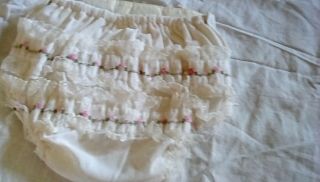 Vintage 60s Vinyl Pants Baby Pants Diaper Covers With Ruffles Plastic Diaper M