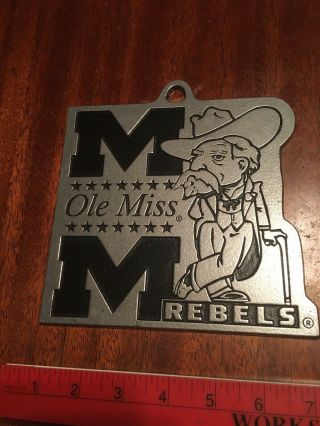 Vintage Ole Miss Rebels,  Col.  Reb Pewter Wall Hanger