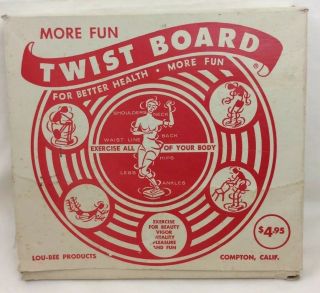 Vintage Lou - Bee Twist Board (exercise),  Compton California W Box & Instructions