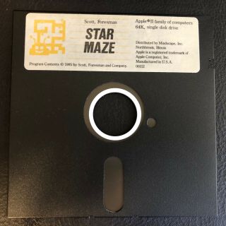 Star Maze / Apple Ii Home Computer Game