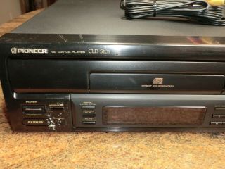 Pioneer CLD - S201 Laser Disc Player Laserdisc LD CD A/V Cables Video Movie 3