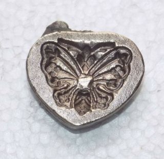 India Vintage Bronze Jewelry Die Mold/mould Hand Engraved Butterfly Std - 637