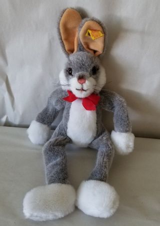 Vintage Steiff Lulac Dangling Bunny Rabbit Gray 6281/25