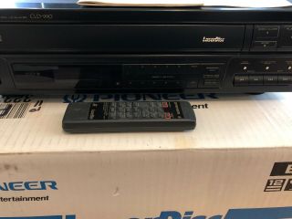 Pioneer Laserdisc Player Cld - 990 With Remote And Box