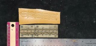Vintage Brass Strap Embossing Letterpress Tool Stamping Leather Die