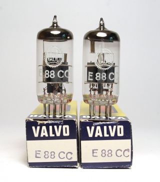 Valvo E88cc / 6922 / Cca Audio Preamp Tubes,  Grey Plate,  Nos