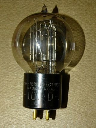 Western Electric Type 101D Tennis Ball Radio/Audio Tube, 4