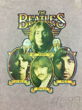 Vintage Beatles Iron On T Shirt Transfer Sample John Paul Ringo George