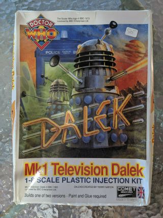 Comet Miniatures Vintage Mk1 Television Dalek 1 - 8 Scale Plastic Injection Kit
