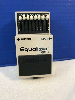 Vintage Boss Ge - 7 Equalizer Guitar Effect Pedal 1 Owner Real Real Cond