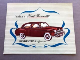 1956 Hindustan Landmaster Austin India Vintage Car Sales Brochure Morris Oxford