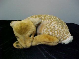 Vintage Steiff Fawn - Laying Down - 1831/38 With Tag/button Deer Stuffed Animal