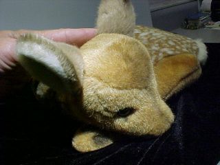 VINTAGE STEIFF FAWN - LAYING DOWN - 1831/38 WITH TAG/BUTTON DEER STUFFED ANIMAL 2