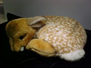 VINTAGE STEIFF FAWN - LAYING DOWN - 1831/38 WITH TAG/BUTTON DEER STUFFED ANIMAL 4