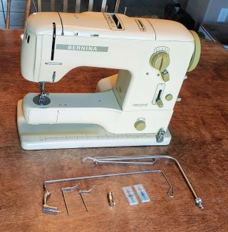 Vintage Bernina Record 730 Sewing Machine No Power Cord Or Pedal For Repair