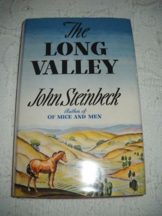 The Long Valley By John Steinbeck/first Printing 1938/hc Dj