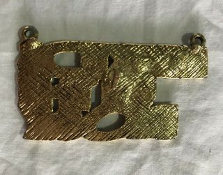 Vintage 1990 ' s Kids on The Block NKOTB Gold Necklace 4