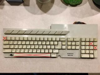 Atari 520st 1040st Keyboard Keys And Plungers Usa English Layout