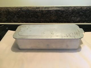 Vintage Mirro Aluminum Cheese Loaf Cake Bread Pan W/ Locking