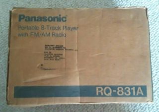 Factory Panasonic Portable 8 Track Player with FM/AM Radio Model RQ - 831A 6