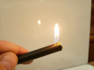 Vintage Colibri Clip Matte Black Butane Pen Pipe Lighter - Japan 3