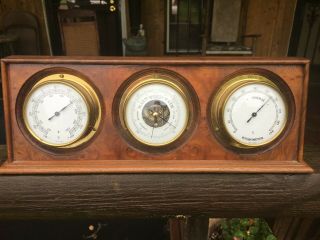 Vintage Heathkit 3 Gauge Weather Station Baromete/rain,  Temperature & Hygrometer