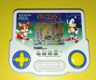 1992 Sonic The Hedgehog 2 Sega Tiger Electronic Vintage Handheld Video Game