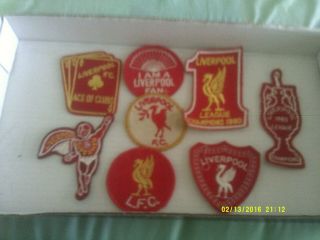 Vintage Football Fabric Badges Liverpool