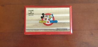Nintendo Game & Watch Mickey And Donald Vintage Handheld Multiscreen