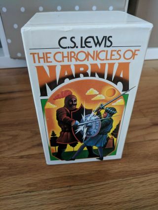 The Chronicles Of Narnia Vintage Box Set 1 - 7 C.  S.  Lewis Collier 1970’s White
