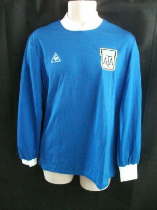 Vintage Le Coq Sportif Argentina 1980 Football Shirt