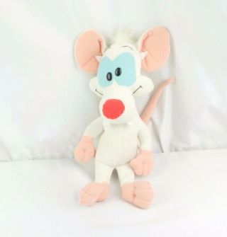 Animaniacs Pinky And The Brain Plush Doll Play By Play Vintage Lab Rat 1996 Wb