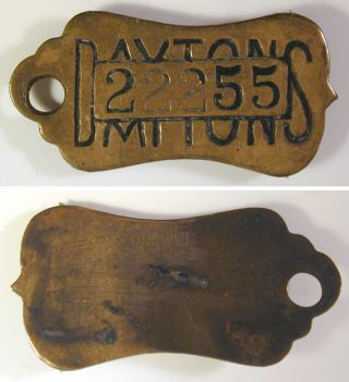 Vintage Charge Coin/token/fob/keychain – Daytons