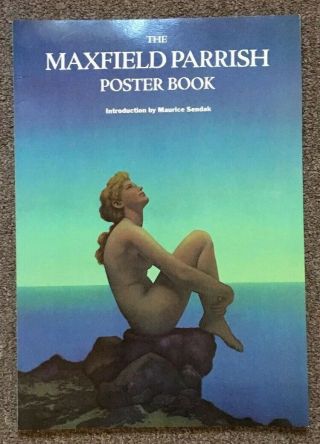 Vintage 16 X 11” The Maxfield Parrish Poster Book Intro.  By Maurice Sendak 1974