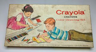 Vintage 1958 Crayola Crayons Color Drawing Set - Crayons Only (not Complete)