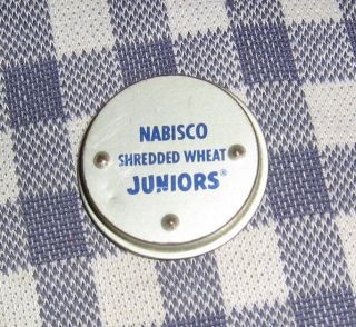 Vintage Nabisco Shredded Wheat Juniors Cereal Premium,  Tin Toy Game,  Rin Tin Tin 2